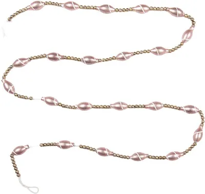 Immagine prodotto di Clayre & Eef 66545 Ghirlanda natalizia argento e rosa 2x180 cm