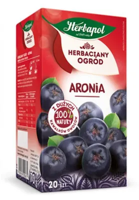 Produktbild von Herbapol Aronia Tee 20 Teebeutel - Früchtetee mit Kräutertee Mischung aromatisch