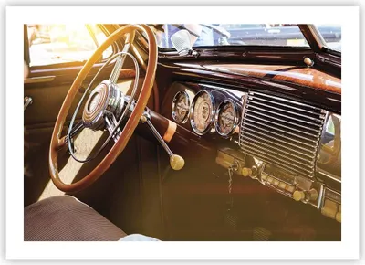 Produktbild von Poster - Poster ohne Rahmen - Auto Retro Vintage - 70x50 cm - Wand Bild - Wanddeko - Wandbilder - Kunstposter - Wandposter - Bilder - Kunstdruck - Wanddekoration - Wandbild - P2XAA70x50-4939