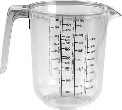 Image de Gobelet gradué en plastique 1,0 l transparent