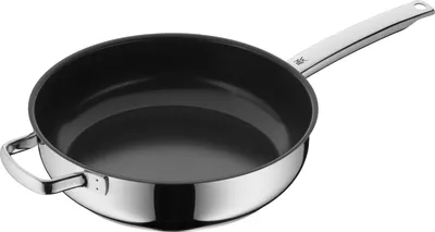 Produktbild von WMF Durado Schmorpfanne Induktion 28 cm, Cromargan Edelstahl beschichtet, Keramikbeschichtung, hoher Rand, backofenfest