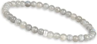 Zdjęcie produktu dla Bransoletka z perłami, 4 mm koraliki szlachetne, 925 srebro, dla kobiet