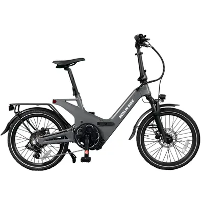 Produktbild von E-Bike Klapprad 2GO - 20 Zoll E-Klapprad, Vollfederung, Reichweite ca. 50 km 7 Gang Shimano, Bafang Hinterradnabenmotor, 378 Wh, BERLIN 2GO Matt Grau