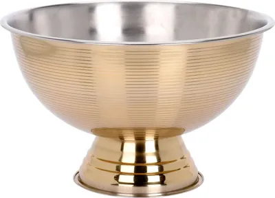 Produktbild von Excellent Houseware Smoothieschale mit Ständer, Edelstahl, 39x24 cm, gold