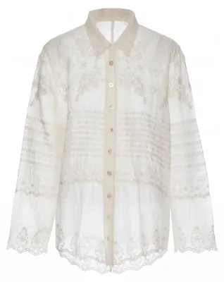 Image de Chemise pour femmes ALEIDA - beige, taille M