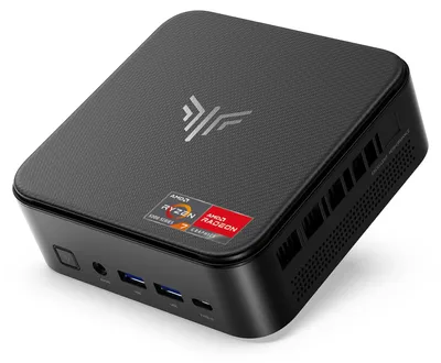 Immagine prodotto di Mini computer desktop con processore AMD Ryzen 7, 16 GB di RAM, SSD da 512 GB, scheda grafica Radeon e sistema operativo Windows 11 Pro