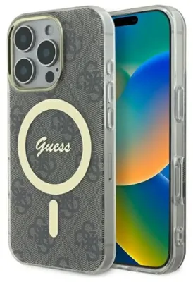 Zdjęcie produktu dla Guess Guhmp16Lh4Stw Iphone 16 Pro 6.3" Brązowy/Brown Hardcase Iml 4G Magsafe