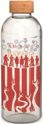 Produktbild von STOR Butelka Wody 1030ml Stranger Things - Premium Szkło, Ekologiczna, Do Użytku Codziennego