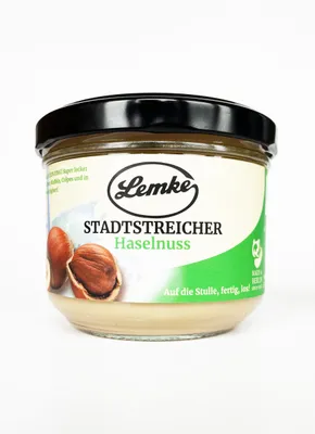 Zdjęcie produktu dla Lemke Krem z orzechów laskowych, 250g | Kremowy krem z orzechów laskowych wykonany z najlepszych orzechów laskowych