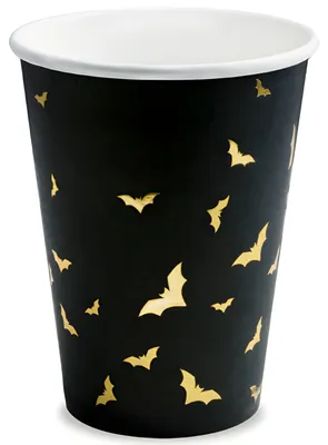 Produktbild von PartyDeco KPP20-EU1, 220 ml, Papier, Schwarz, Gold, 75 mm, 130 mm, 6 Stück(e)