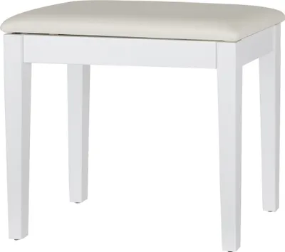 Image de Tabouret de piano Proline, modèle S, blanc mat