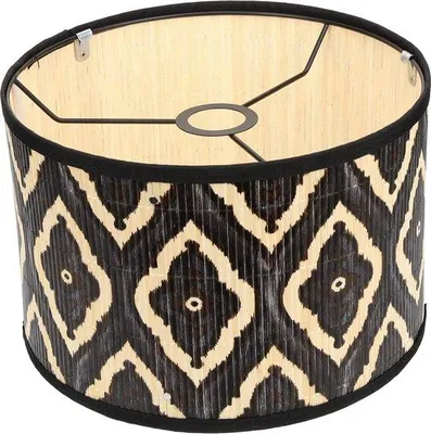Immagine prodotto di Paralume in tessuto, stile vintage, decorativo, ricambi in tessuto per lampade da tavolo, paralume a cilindro, decorativo