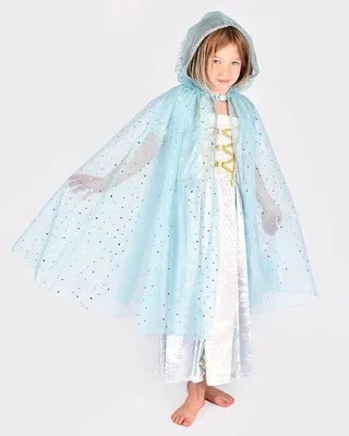 Immagine prodotto di Den Goda Fen mantello principessa blu costume da bambino 3-8 anni