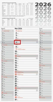 Obrázok produktu pre BRUNNEN 1070280006 Dreimonatskalender Spalten