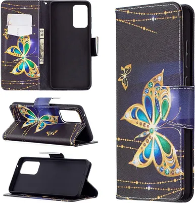 Produktbild von König Design Hülle kompatibel mit Samsung Galaxy A72 5G Kunstleder Handyhülle - Handy Case Schwarz