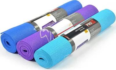 Zdjęcie produktu dla Mata do yogi Profit Bloom 173x61x0,5cm granatowa DK 2202