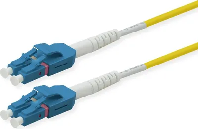 Image de Câble fibre optique ROLINE duplex 9/125 µm OS2, LC/LC, LSOH, UNIBOOT, Slim, jaune, 10 m