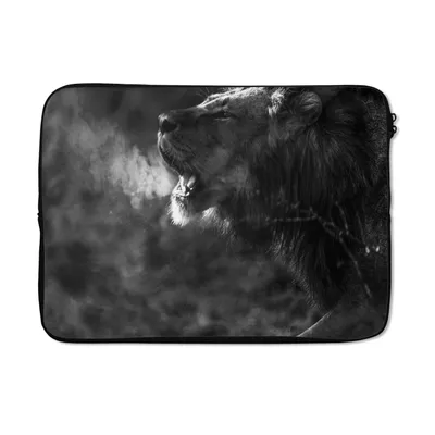 Produktbild von MuchoWow® Laptop Hülle 13 Zoll Löwe - Wild - Gras Laptoptasche - Laptophülle - Sleeve - Rundumschutz