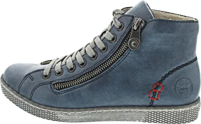 Produktbild von Rieker Damen Schnürboots Stiefeletten Schnürung Z1221, Größe:39 EU, Farbe:Blau