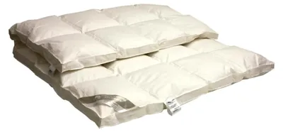 Produktbild von Daunen-Kassettenbett 4x6 Karo 155x220 cm, 1200 g canadische Landdaunen, Daunendecke, warme Ganzjahresdecke mit Außensteg, Naturprodukt