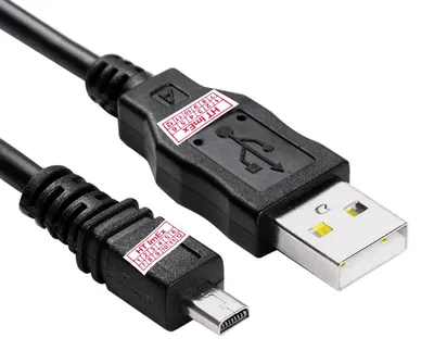 Produktbild von USB Kamera Kabel Ladekabel Datenkabel anschluss für Panasonic Lumix K1HY08YY0025, DMC-TZ4, DMC-FS10