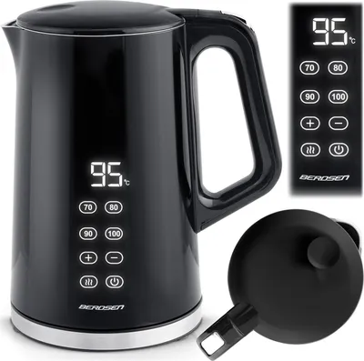 Obrázok produktu pre Rýchlovarná kanvica Berdsen BD-71 1,7l, čierno-strieborná