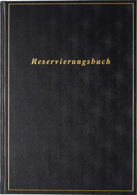 Produktbild von rido idé Reservierungsbuch 2026 1 Tag auf 1 Seite schwarz DIN A4