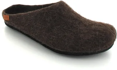 Produktbild von Magicfelt AT 719 Filz-Hausschuh - für Damen & Herren | Pantoffel aus 100% Schurwolle Bergschaf Braun ,41