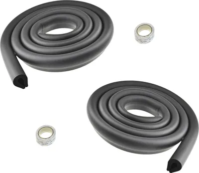 Produktbild von 4M U-förmiger Kantenschutz, extra dick, Stoßschutz für Tisch- und Möbelkanten, kindersicheres Schaumkissen, Anti-Stoß-Bumper, Streifen, schwarz