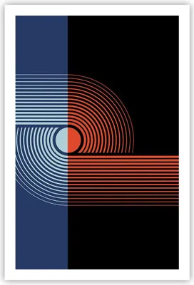 Produktbild von Poster - Poster ohne Rahmen - Abstraktion Moderne Minimalismus - 61x91,5 cm - Wand Bild - Wanddeko - Wandbilder - Kunstposter - Wandposter - Bilder - Kunstdruck - Wanddekoration - P2XPA61x91-4520