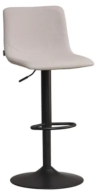 Produktbild von Bella R, Hocker, Gestell schwarz, Bezug grau (02)