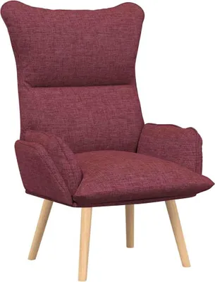 Produktbild von vidaXL Sessel Weinrot 69 x 74 x 93 cm Stoff und Sperrholz