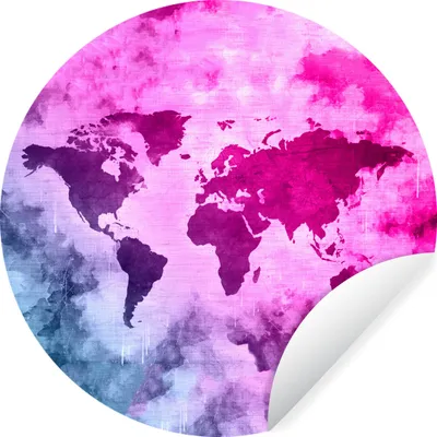 Produktbild von MuchoWow® - Mauerkreis - Wand Bilder - Wandsticker - Wohnzimmer Dekoration - Dekoration für die Wände - Aluminium - Babyzimmer