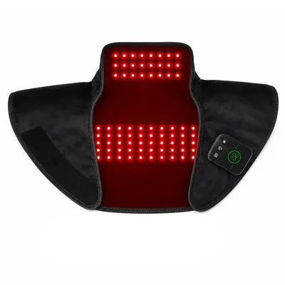 Produktbild von Rotlichttherapie Gerät für Nacken & Schulter, 660nm/850nm Infrarot Lichttherapie Pad, 3 Massagemodi mit Timer, tragbar für Zuhause & Büro