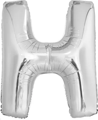 Zdjęcie produktu dla Balon foliowy litera H srebrna 67x86cm