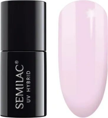 Image de SEMILAC Vernis Hybride 051 Lait Beige Français - TRANSPARENT - 7 ml