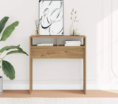 Produktbild von Eleganten-Stil Konsolentisch Artisan-Eiche 78x30x80 cm Holzwerkstoff - Konsolentische Hommie5300061 1parcel