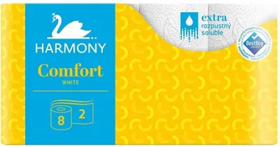 Obrázok produktu pre Toaletný papier 2-vrstvový HARMONY COMFORT – 8ks 30352