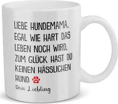 Produktbild von 22Feels Beste Hundemama Tasse Hund Frauchen Geschenk Frauen Hundeliebe Welpe Kaffeetasse Haferl Geschenkidee Geburtstag Muttertag Weihnachten