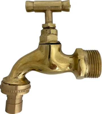 Produktbild von Wasserhahn Auslaufventil Messing Garten Brunnen 3/4 Zoll Antik Stil 12cm