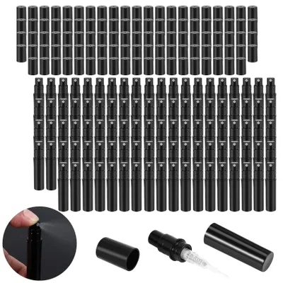 Immagine prodotto di Solidchoice - Set di 100 flaconi spray in plastica nera, capacità 2 ml