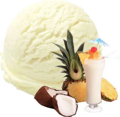 Produktbild von Pina Colada Geschmack Eispulver Softeispulver 1:3 - 1 kg