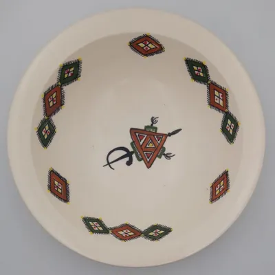 Image de Plat Tebsi Sahel beige - D 37 cm
