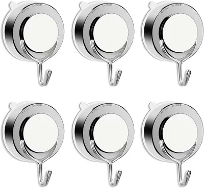 Produktbild von Vakuum-Saugnapf-Haken für Badezimmer, WC, Küche, Handtuchhaken, leistungsstarker Duschhaken, Edelstahl-Bademantel