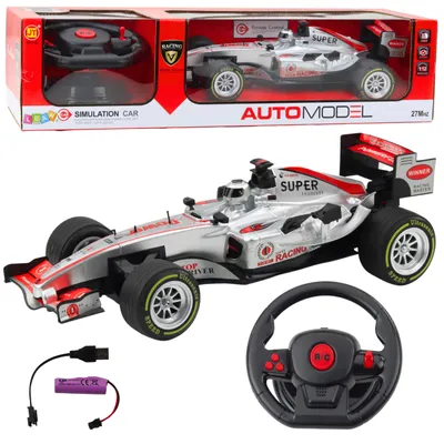 Obrázok produktu pre Diaľkovo ovládané svetlá Rc Racer na volante Zvuky 1:12 strieborné