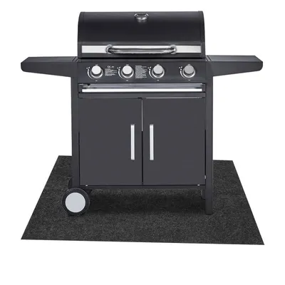 Obrázek produktu pro Izrielar Grilovací podložka, grilovací rohož 75 x 120 cm, protiskluzová podložka pro gril a venkovní zařízení, odolná proti oleji, ochrana podlahy pro zahradu a terasu