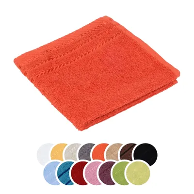 Produktbild von liebling Seiftuch, 100% Baumwolle, Serie Potsdam, 30 x 30 cm, 60 Grad waschbar, trocknergeeignet, Farbe: orange