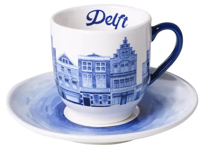 Heinen Delfts Blauw – Espresso Tasse mit Untertasse Delft – Bild 1