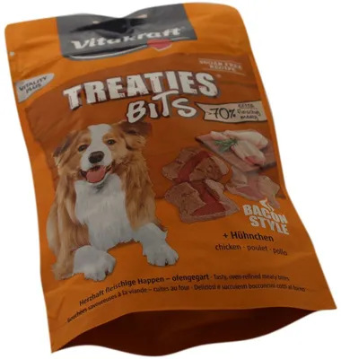 Obrázek produktu pro Vitakraft Treaties Bits, Senior, Jakékoli plemeno, Kuřecí maso, Vepřové, Drůbež, Zeleninová, 120 g