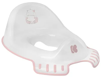 Produktbild von Kikkaboo Toilettenaufsatz Hippo Toilettensitz, anatomische Form, Spritzschutz rosa